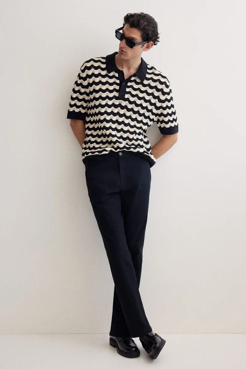 اتش اند ام بنطلون تشينو بقصّة سلِم من القطن