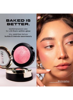 MILANI Milani Baked Blush - Dolce Pink (0.12 Ounce) Cruelty-Free Powder Blush - Shape, Contour & Highlight Face for a Shimmery or Matte Finish  - Image 2