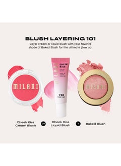MILANI Milani Baked Blush - Dolce Pink (0.12 Ounce) Cruelty-Free Powder Blush - Shape, Contour & Highlight Face for a Shimmery or Matte Finish  - Image 5
