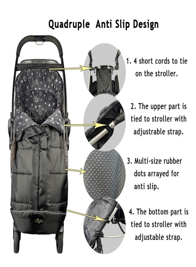 CozyMe Stroller Footmuff, Winter Stroller Cover for Toddler, Easy Temperature Reguration Stroller Bunting Bag for Baby, Waterproof Stroller Blanket Evolution for Cold Weather Child, 6M-4T - Image 3