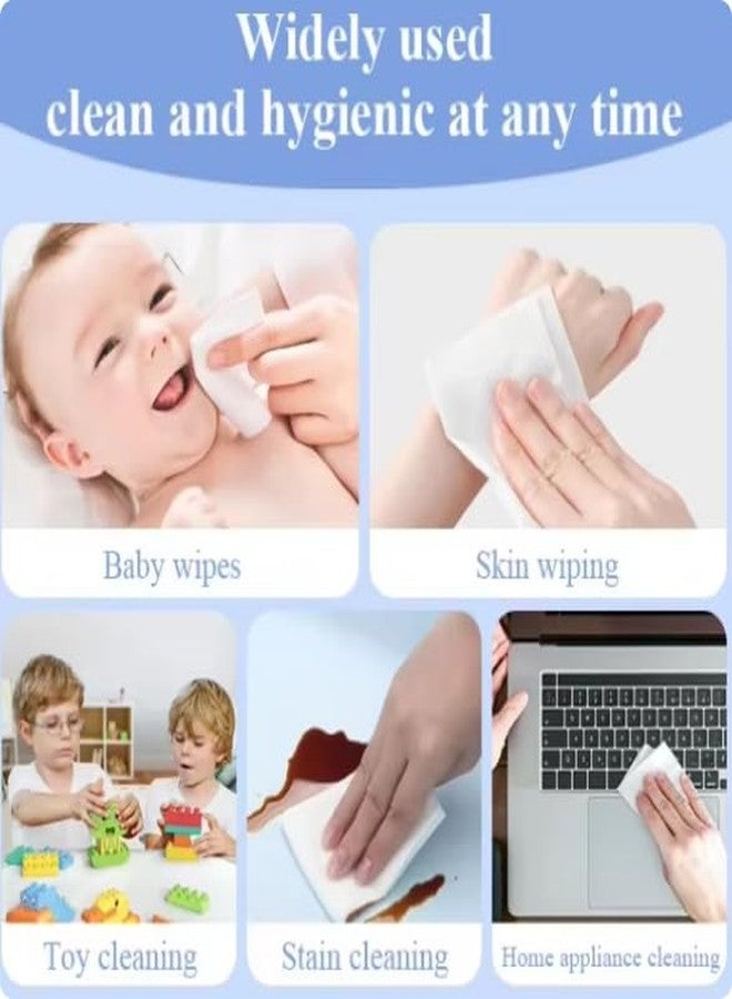 QUIRA Super Mini Wet Wipes 64 Sheets (8 Packs) | Ultra Soft Cotton Face & Hand Cleansing Wipes | Gentle, Portable, Skin-Friendly Non-Irritating (Multicolour) - Image 2