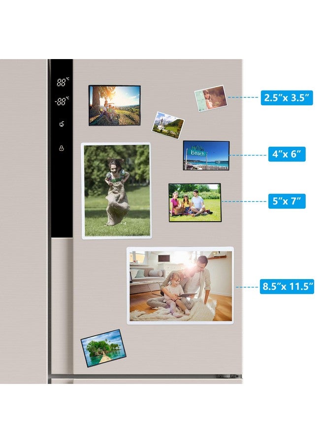 Tebik Magnetic Picture Frames, 34 Pack, Holds 4 x 6 Inches Photos Pictures, Black Magnetic Photo Frames with Clear Pocket for Refrigerator, Fridge, Locker, Office Cabinet - Image 4