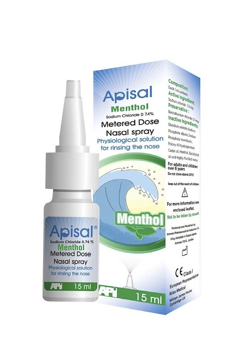 APISAL Apisal Menthol Nasal Spray, 15ml 