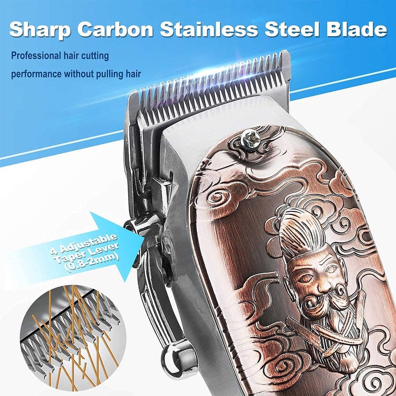 Suttik Hair Clippers and Trimmers Set for Men, Professional Cordless Barber Clippers for Hair Cutting, Beard Trimmer Hair Cutting Kit with T-Blade Close Cutting Trimmer - Image 2