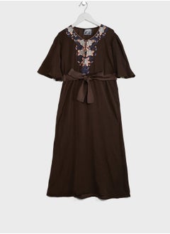 Little Haya's Closet Youth Embroidered Jalabiyas  - Image 1