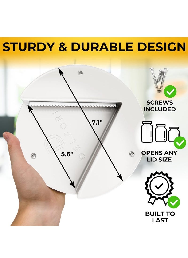 Captaintech Under Cabinet Lid Jar Opener - for Weak Hands and Seniors With Arthritis - Heavy Duty, Allows to Easily Unscrew Any-Size Lid - Effortless Bottle & Can Opener for your Kitchen  - Image 5