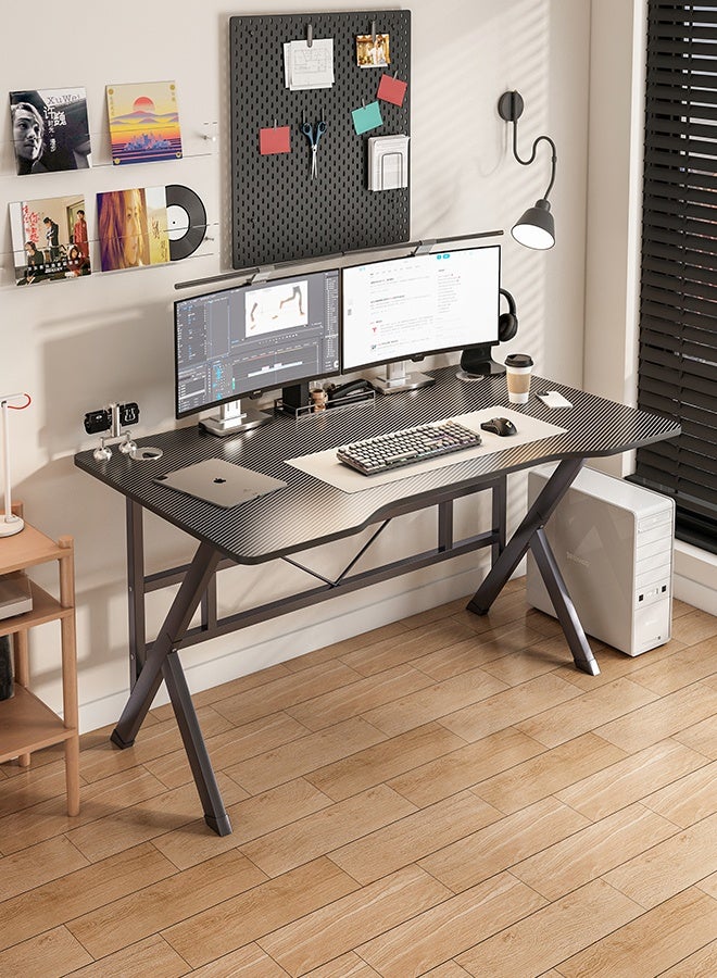 Harlan Gaming Table,Small Gaming Desk,Ergonomic PC Computer Desk,Computer Table with Carbon Fibre Surface, Kids Desk,Writing Study Desk or Home Office Desks,Ideal for Students and Gamers - Image 4