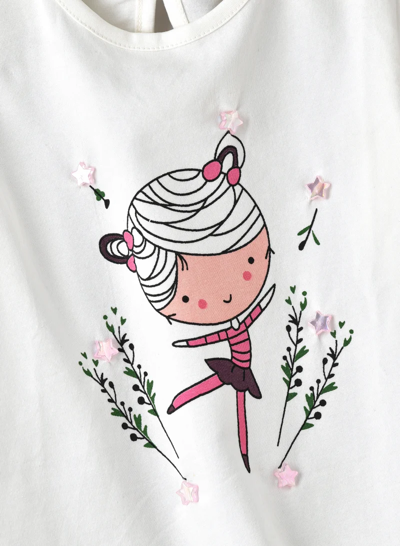 Jelliene Cozy Knit Long Sleeve T-Shirt for Girls