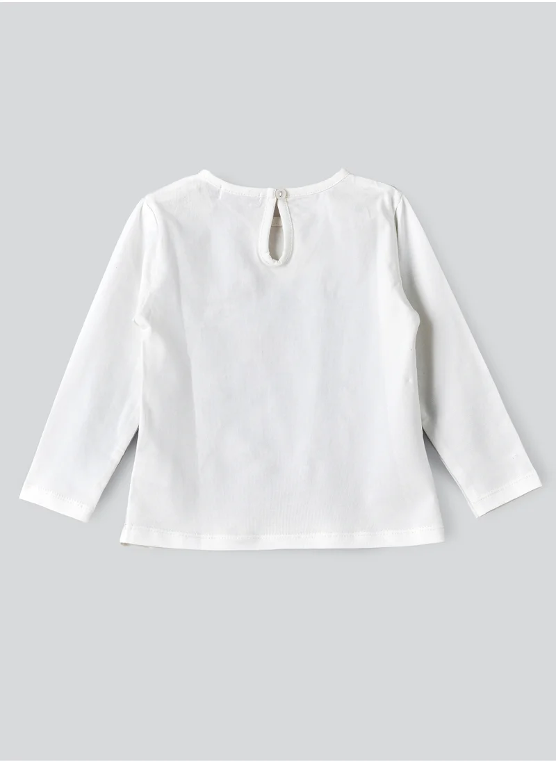 جيلين Cozy Knit Long Sleeve T-Shirt for Girls