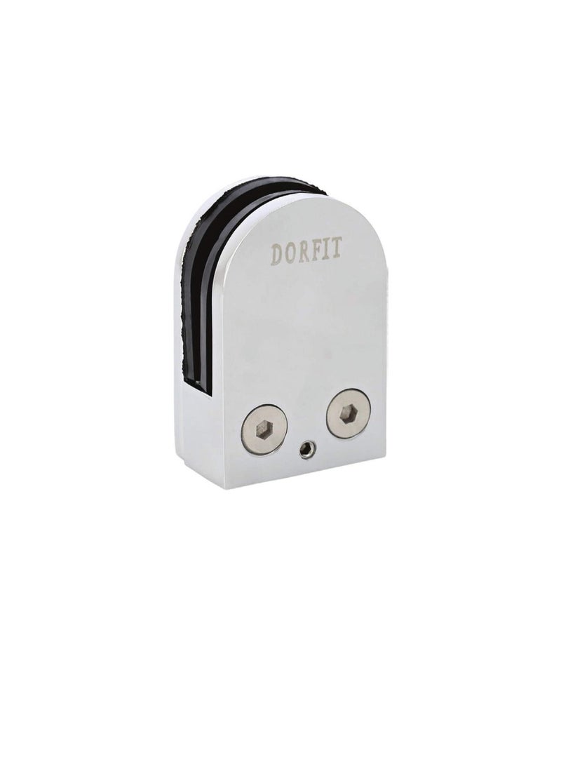 Dorfit Zinc Flat Bracket for Glass Door Shower Door Glass Cabinets with Chrome Plated Finish DT63  - Image 1