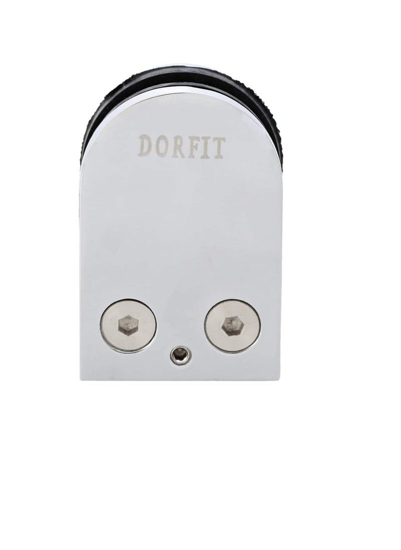 Dorfit Zinc Flat Bracket for Glass Door Shower Door Glass Cabinets with Chrome Plated Finish DT63  - Image 2
