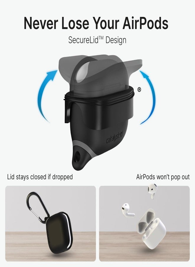 Catalyst Waterproof Case for AirPods 4 - Drop Protection for Apple AirPods 4th Generation with Carabiner, Wireless Charging Silicone Cover for Apple AirPods 4 Case for Women and Men - Image 3