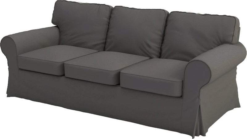 Custom Slipcover Replacement Custom Slipcover Replacement Ektorp 3 Seat Sofa Polyester Flax Cover Replacement is Custom Made Slipcover Compatible for IKEA Ektorp Sofa Polyester Deep Gray Sofa 