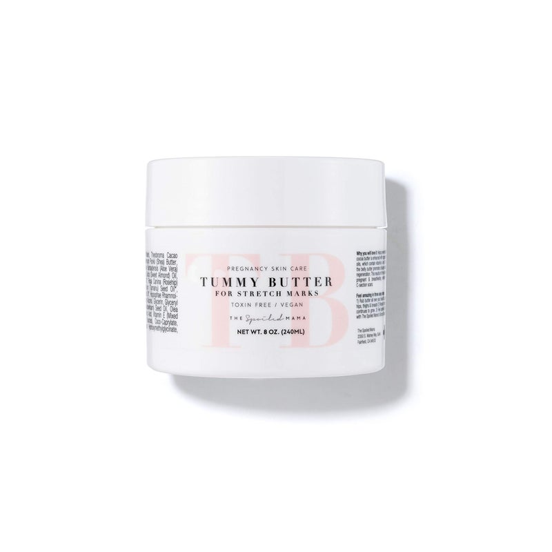 The Spoiled Mama Tummy Butter Stretch Mark Prevention Cream  Safe for Pregnancy  NonToxic  Vegan  Made in USA  OBGYN Formulated  Hydrating Body Cream Butter Lotion