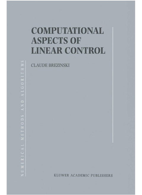 Computational Aspects of Linear Control