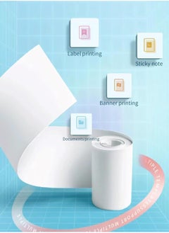 Huitich 1 Pc  Adhesive Printer Paper Roll - 56mm x 26mm for Barcode Labels  - Image 3