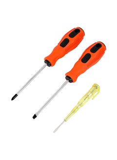 LAWAZIM Screwdriver Set -3 Piece with Phillips & Flat Head and a Circuit Tester with Light Indicator – Compact and Easy to Use Essential Tool Kit for Home Repairs, Electronics, DIY, and Automotive  - Image 2