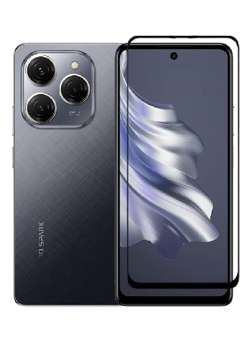 AINA Tempered Glass Screen Protector 5D Designed For Tecno Spark 20 Pro Full Glue Edge to Edge Full Screen Coverage And Bubble Free - Image 1