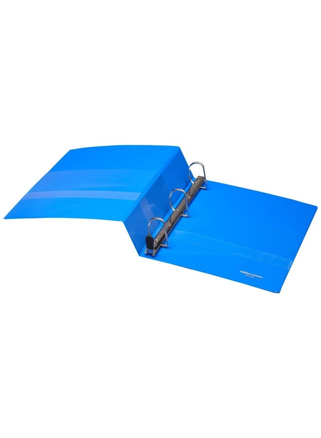 أوفيس ديبوت مجلد عرض حلقات D شديد التحمل وسهل الفتح من ماركة Office Depot®، حلقات مقاس 1 1/2 بوصة، 54% مواد معاد تدويرها، أزرق - Image 5