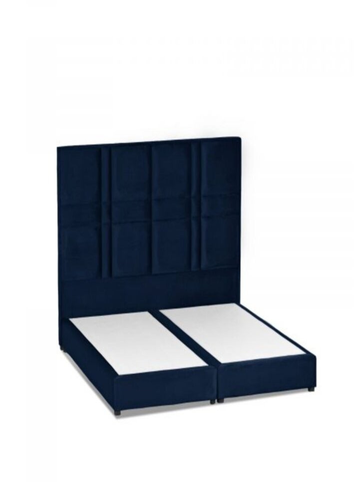 House One Narjis | Velvet Bed Frame - Dark Blue  - Image 2