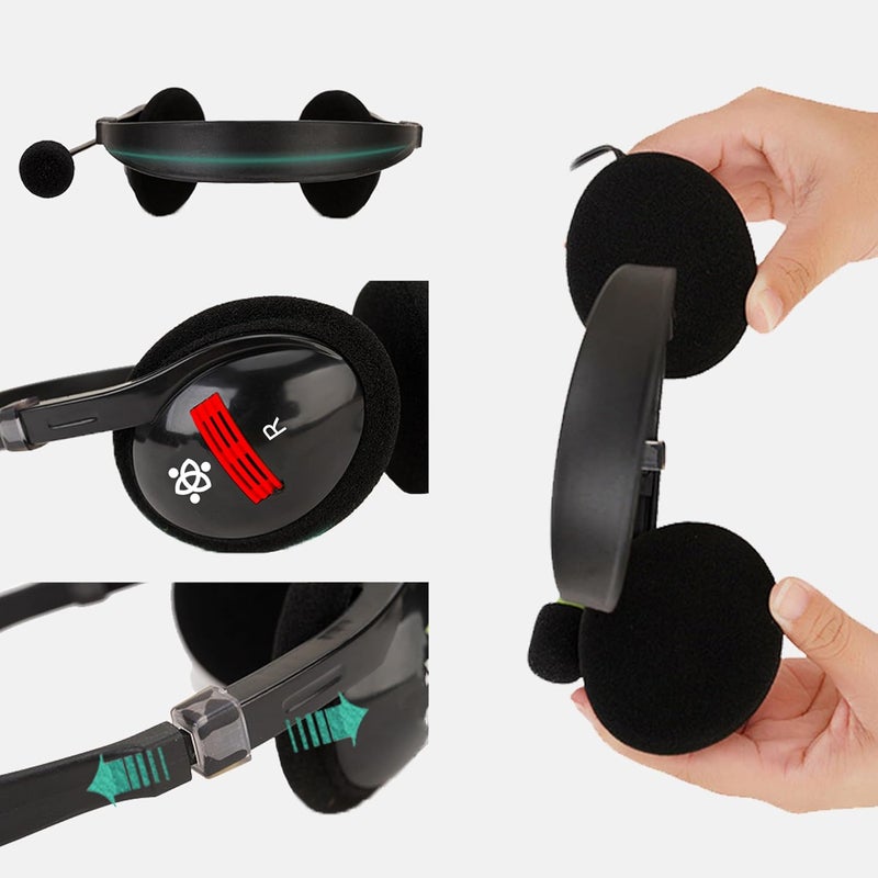 Metaind USB Headphone with Noise-Canceling Mic | Ideal for Teams, Zoom, Office & Call Center Use | Comfortable Wired Headset for PC & Laptop | Model: Meta_MT440 (Black) - Image 3