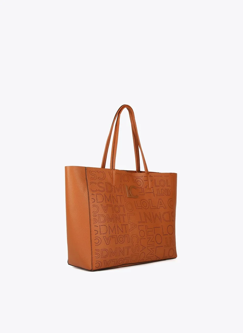 Lola Casademunt Cutwork logo tote bag