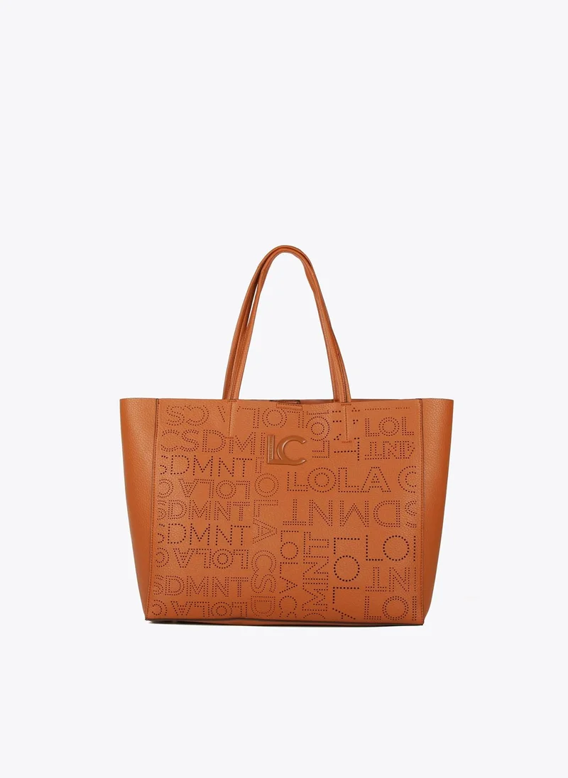 Lola Casademunt Cutwork logo tote bag