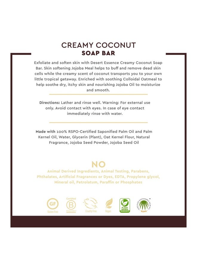 DESERT ESSENCE - Soap Bar Creamy Coconut 5 Oz - Image 1