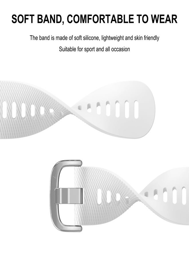 Meliya for Garmin Venu 3 / Venu 2 / Vivoactive 4 Watch Band Women Men, 22mm Soft Silicone Sport Replacement Strap for Forerunner 745/265 / 255 Music Smart Watch (Black+White+Grey) - Image 3