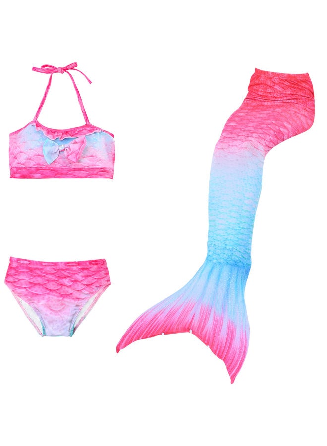 Mermaid Costume Dress - Girls Mermaid Fishtail Costume Dress - JP17, 120 - Princess Dress Up, Halloween Cosplay, Fancy Party Wear, Birthday Costume, Fantasy Outfit Swimsuit - Image 3