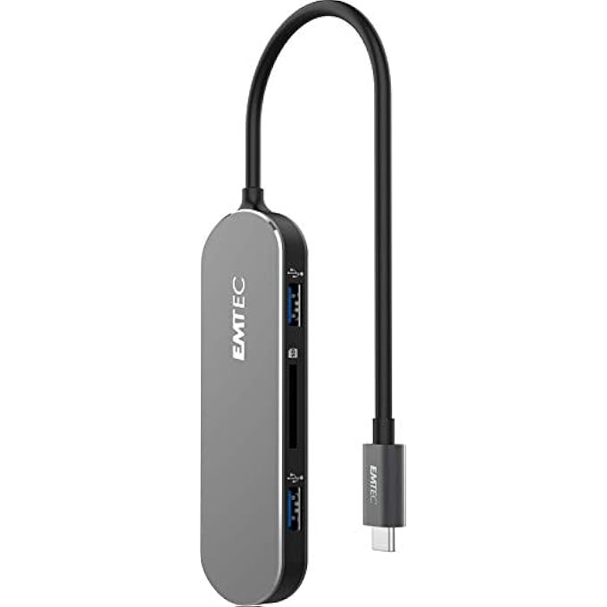 EMTEC USB-TYPE-C HUB T650C INKL. SD CARD READER 3 X USB-A 3.0, USB-C, SD CARD READER, HDMI - Image 3