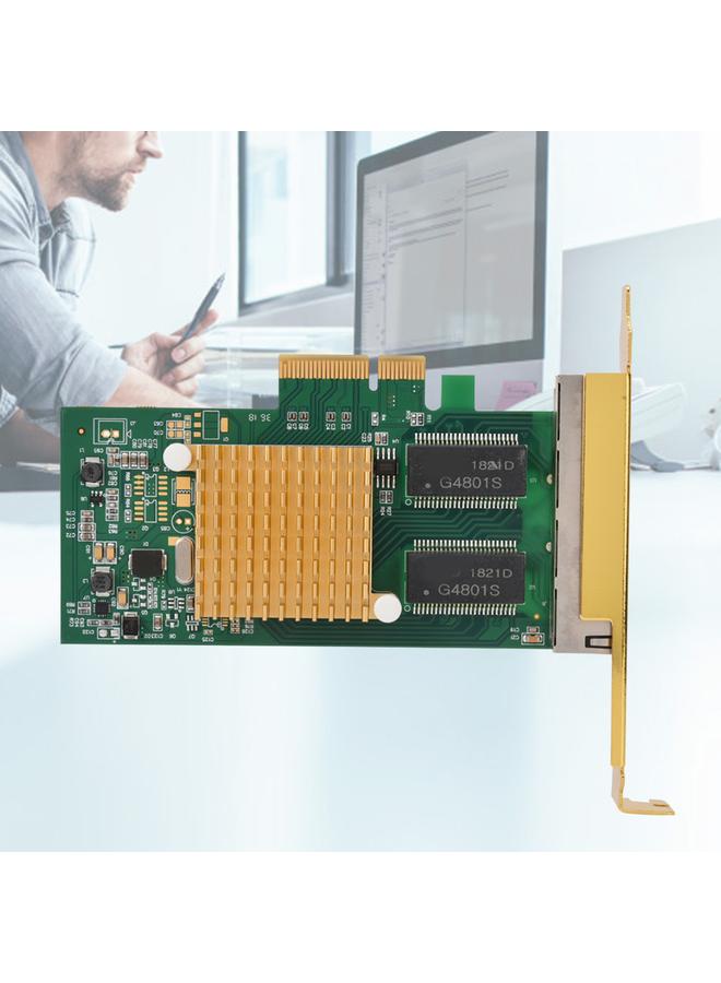 PCI-E Server Ethernet Network Card, 10/100/1000 Mbps Qua Port Gigabit Network Card