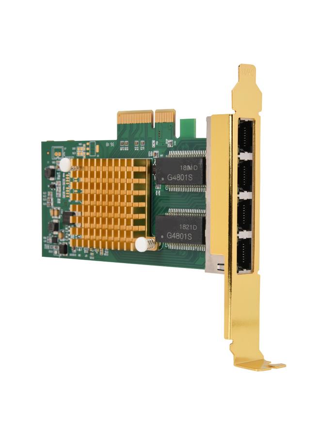 PCI-E Server Ethernet Network Card, 10/100/1000 Mbps Qua Port Gigabit Network Card