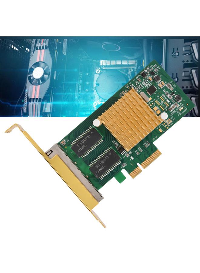 PCI-E Server Ethernet Network Card, 10/100/1000 Mbps Qua Port Gigabit Network Card