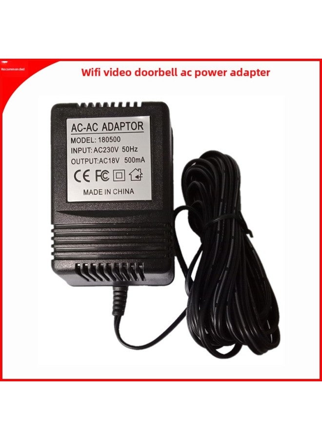 AC Line Video Doorbell Dedicated Adapter 230V To 18V500mA AC Linear Adapter 5 M Line-Color:English Rules-Specifications:The British European Union