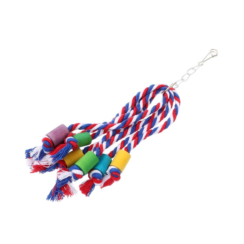Cotton Rope Swinging Toy for Parrots Chewing Bird Cage Accessories - Image 2