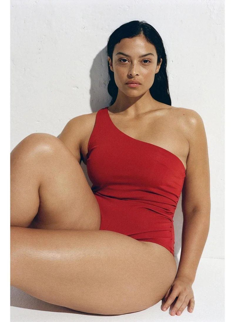 اتش اند ام مايوه كتف واحد بتصميم مضيء