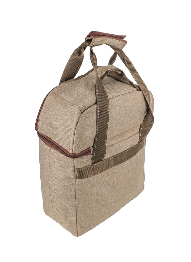 ALGHAFA - ALGhafa,Alhamail thermos bag, for trips, camping, wooden color, 34*17*42 cm - Image 1