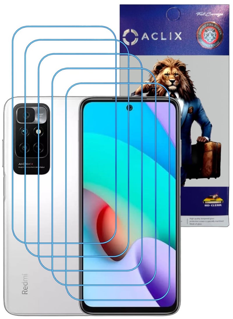 ACLIX 5 Pieces Antistatic ESD Dustproof Premium Quality High Definition Clear Tempered Glass Screen Protector Designed For Xiaomi Redmi Note 11 4G - Image 1