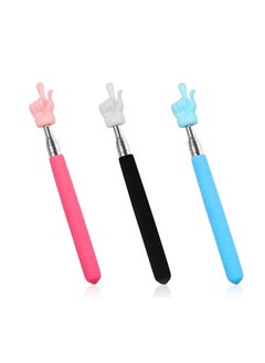 MarlaMall 3 Pcs Telescopic Teachers Pointer Extendable Hand Pointer Finger Pointer Stick for Elementary School Kindergarten Teacher  - Image 1