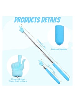 MarlaMall 3 Pcs Telescopic Teachers Pointer Extendable Hand Pointer Finger Pointer Stick for Elementary School Kindergarten Teacher  - Image 2