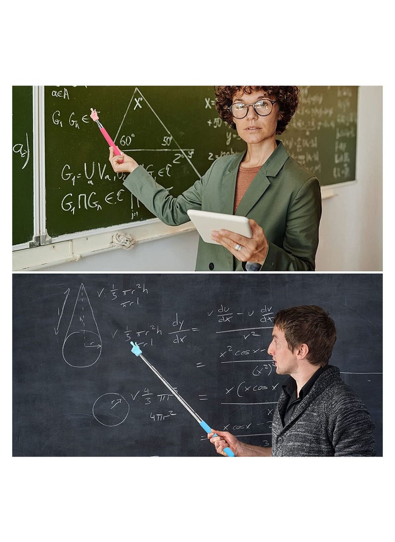 MarlaMall - 3 Pcs Telescopic Teachers Pointer Extendable Hand Pointer Finger Pointer Stick for Elementary School Kindergarten Teacher - Image 1