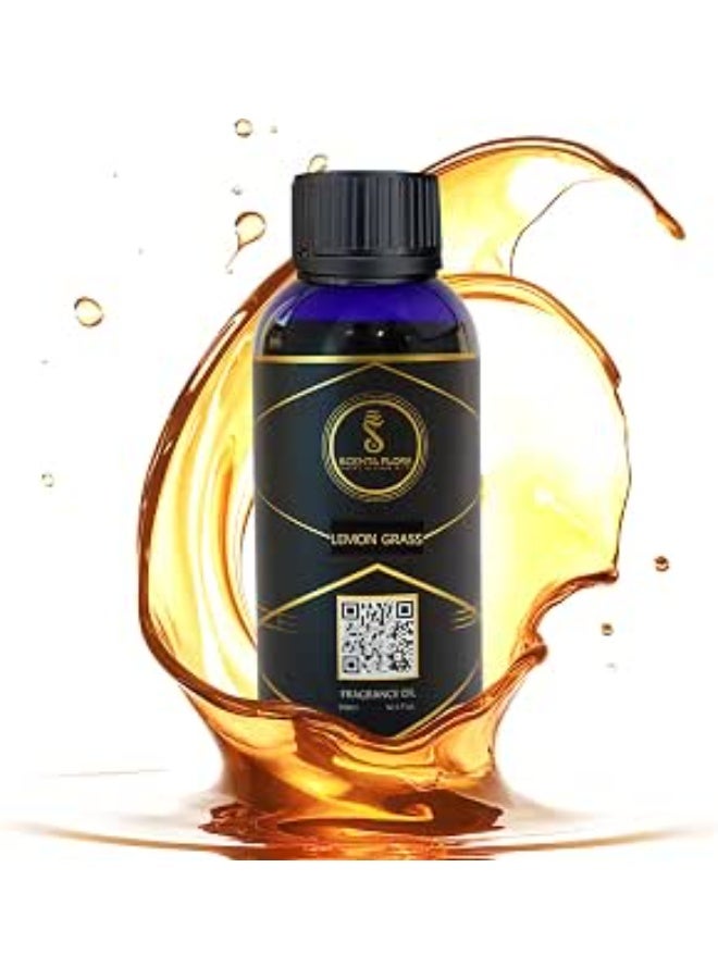 SCENTA FLORA Lemongrass Fragrance Oil for Scent Diffusers Aromatherapy 500ml | IFRA Certified | Refreshing Lemon & Mint Aroma | Perfect for Home, Office & Bathrooms | Long-Lasting Uplifting Scent - Image 1