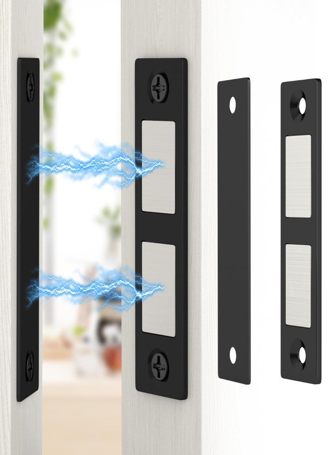 Jiayi Magnetic Door Catch 13 KG Jiayi 2 Pack Cupboard Door Magnets Ultra Thin Cabinet Magnet Heavy Duty Drawer Magnets Closure for Wardrobe Slim Magnetic Catch for Furniture Closet Door Closing - Image 1