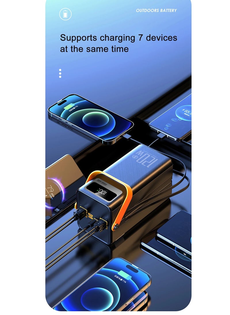 yeamuds 30000mAh Portable Power Bank 120W Fast Charging Power Station Emergency Power Bank LED Charger for Home Camping Phone  - Image 2