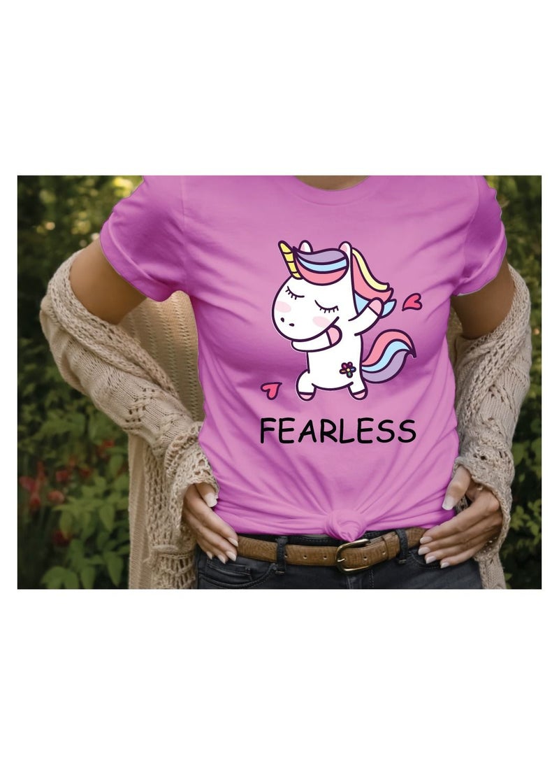 PRINTSHOP4ME October month BreastCancer Awareness Round Neck Short Sleeve T-shirt Unisex  - Image 2