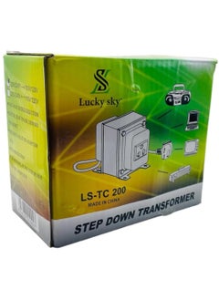 Lucky Sky Lucky Sky 200 Watt Step Down Transformer 220 Volt to 110 Volt Voltage Converter,Universal 3 Pin UK With Power Cord For Household Electrical Appliance Voltage Converter (220V TO 110V 200W)  - Image 4