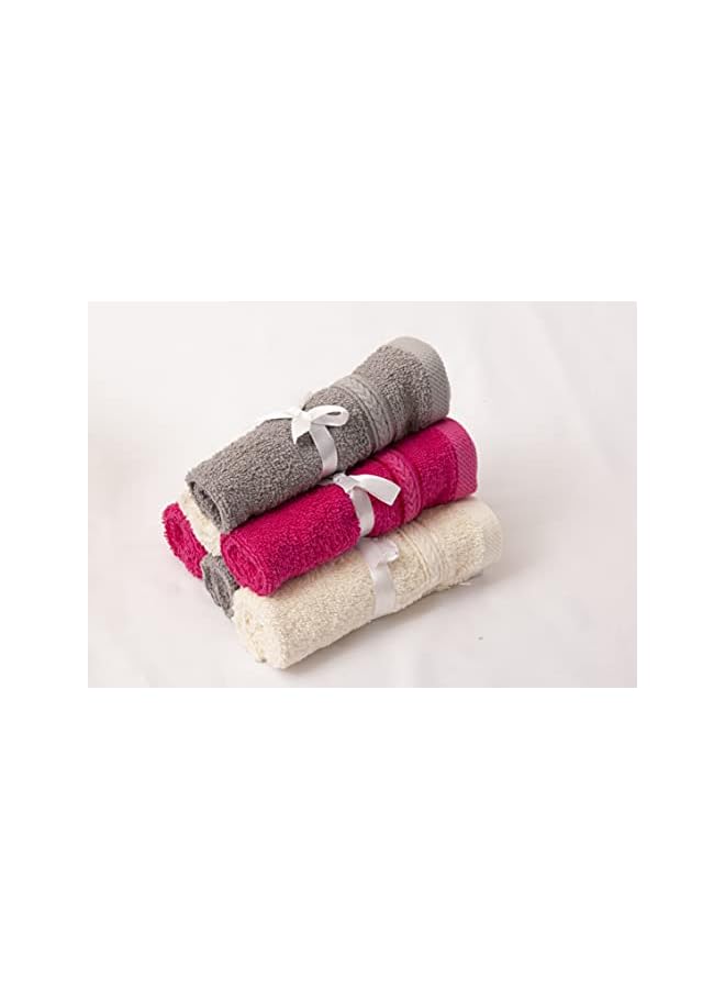 The Bros Glofresh Anti-Microbial 100% Cotton Face Towel Set - Pack of 6 Pieces, 30 x 30 cm, Multicolor - Luxurious Softness and Enhanced Hygiene for Daily Use and Spa Experience - Image 5