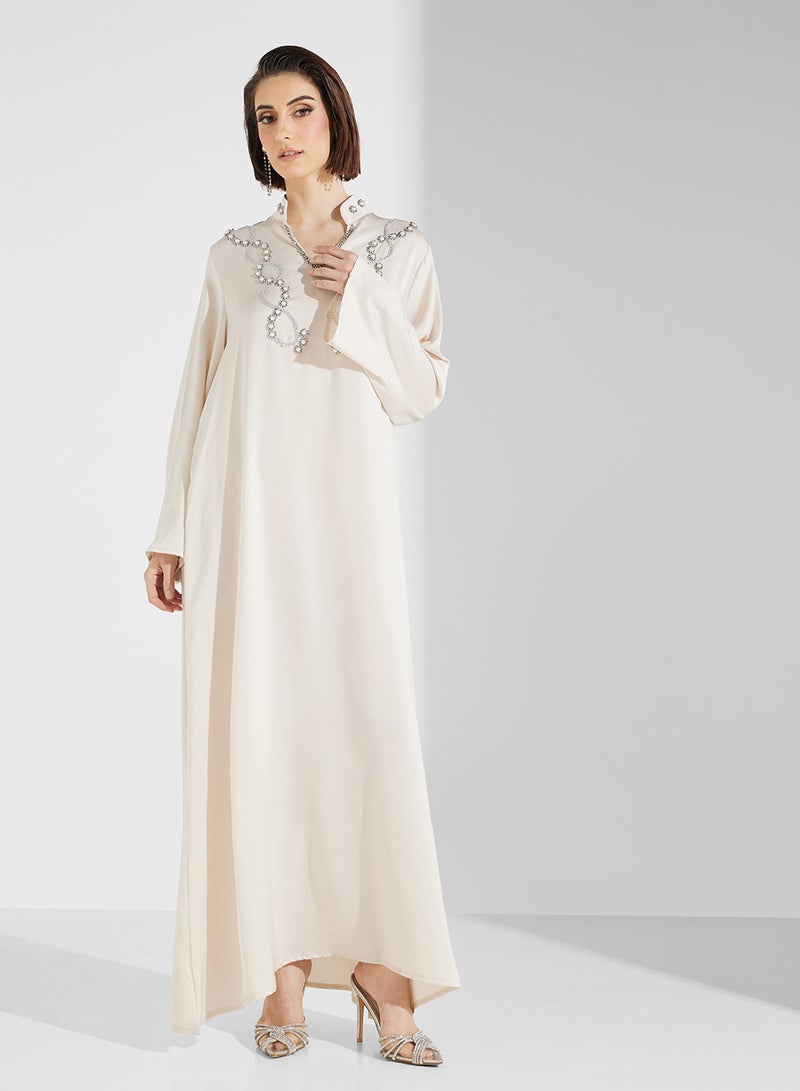 Khizana Embellished Jalabiya  - Image 4
