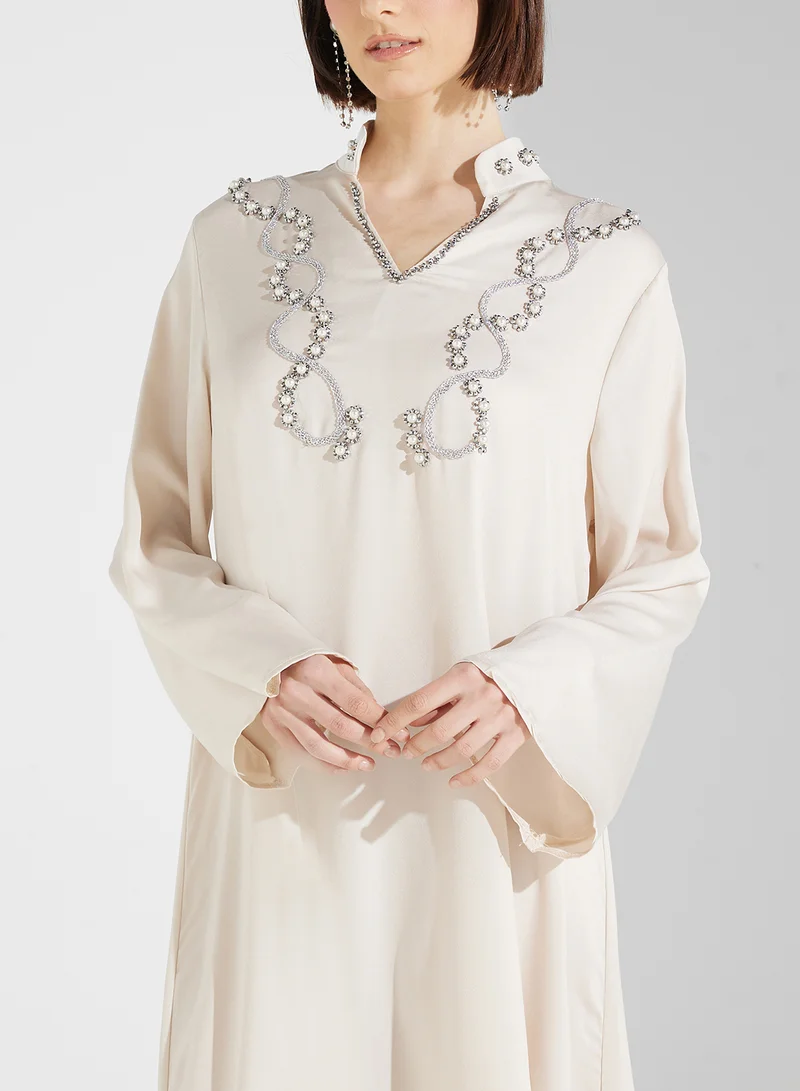 Khizana Embellished Jalabiya